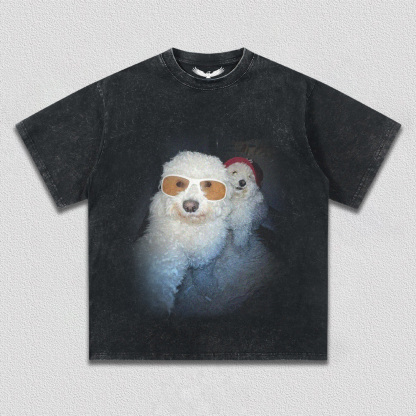 selfie puppy  TEE