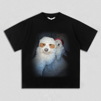 selfie puppy  TEE