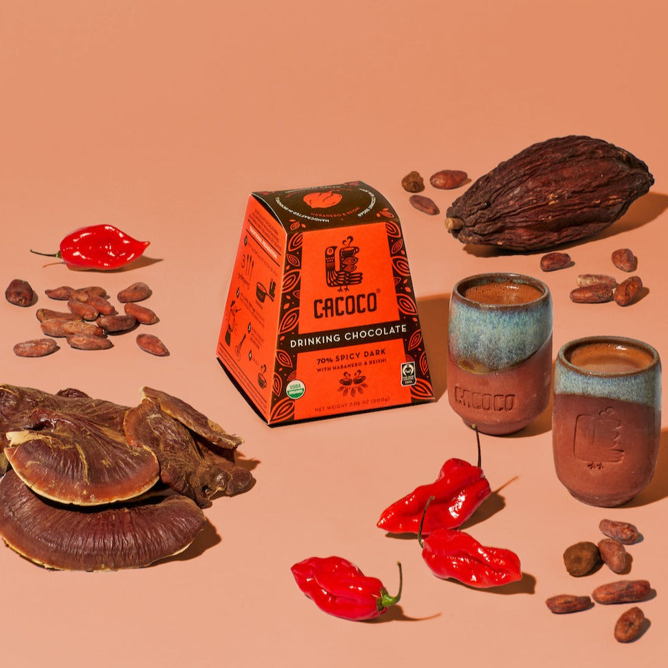 Spicy Dark 70% Drinking Chocolate CASE OF 8