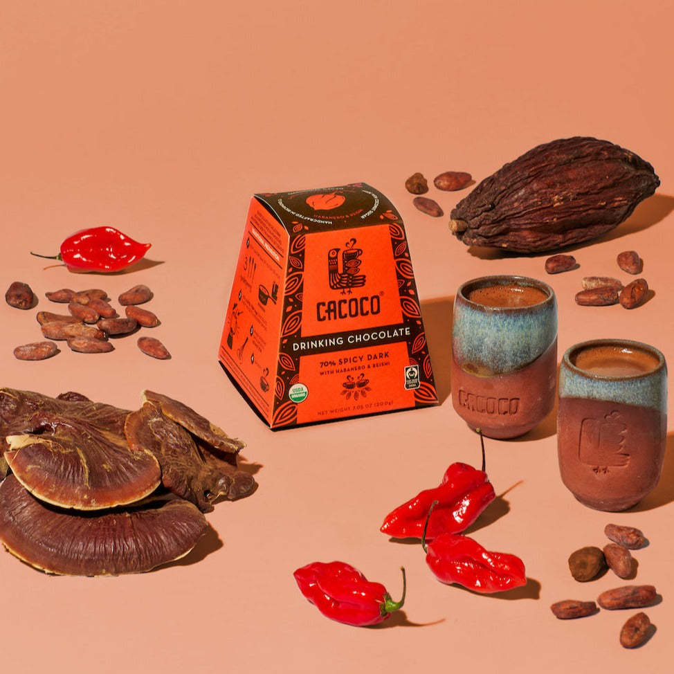 Spicy Dark 70% Drinking Chocolate CASE OF 8