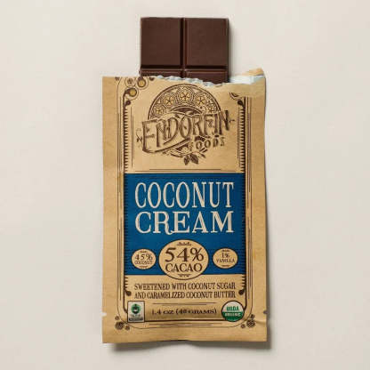 Coconut Cream Chocolate Bar 54% CASE OF 9
