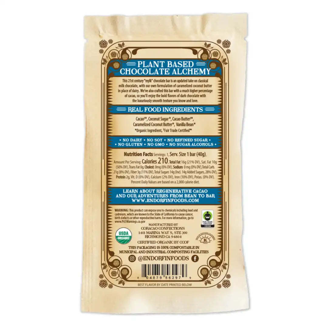 Coconut Cream Chocolate Bar 54% CASE OF 9