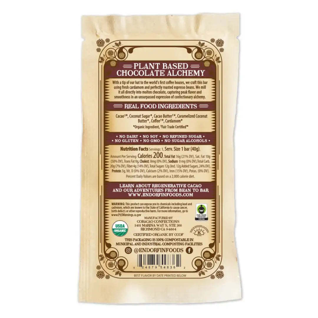 Turkish Coffee Dark Chocolate Bar 60% CASE OF 9