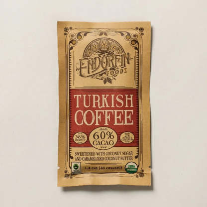 Turkish Coffee Dark Chocolate Bar 60% CASE OF 9