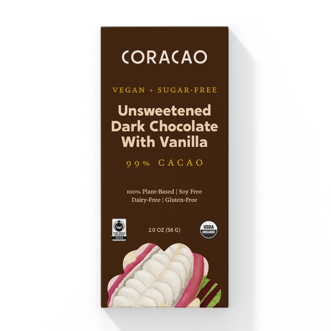 ugar Free Dark Chocolate: 99% Keto Dark Chocolate Bar for True Cacao Lovers

