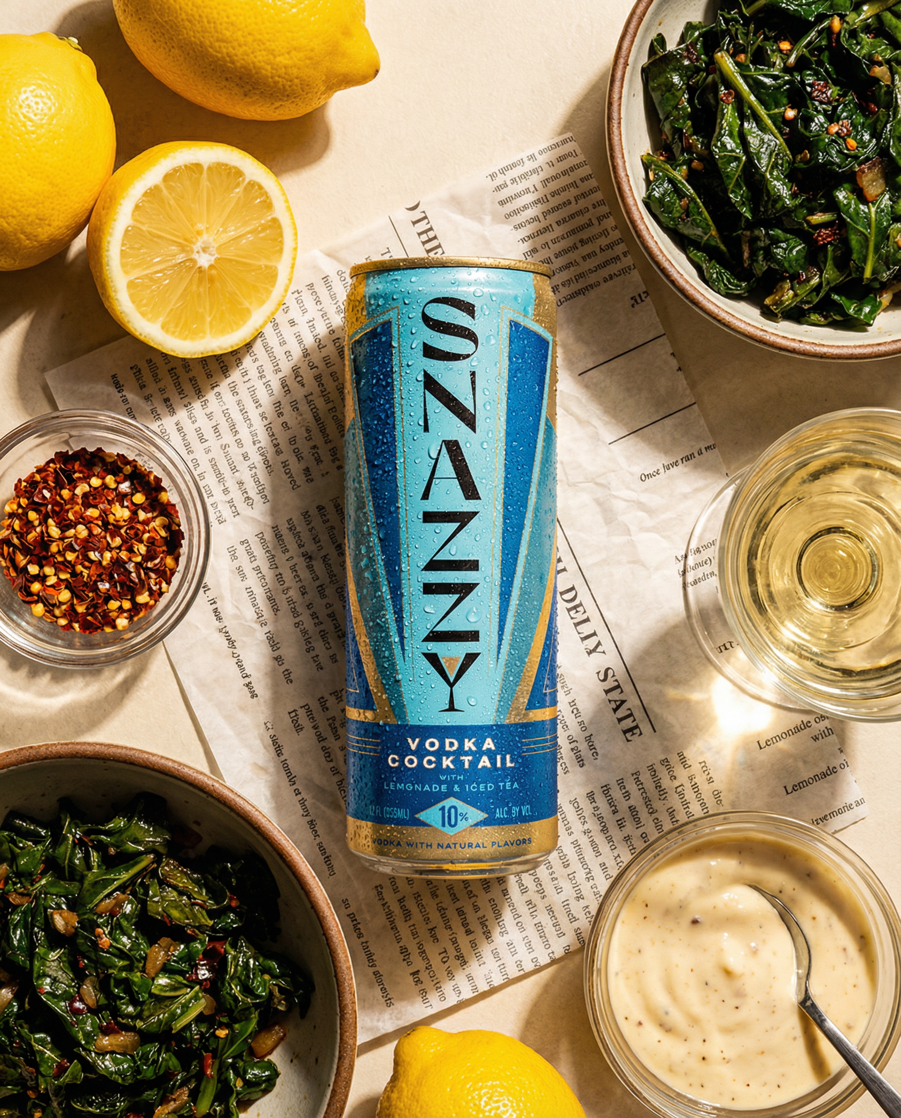 Snazzy Vodka Half & Half Cocktail