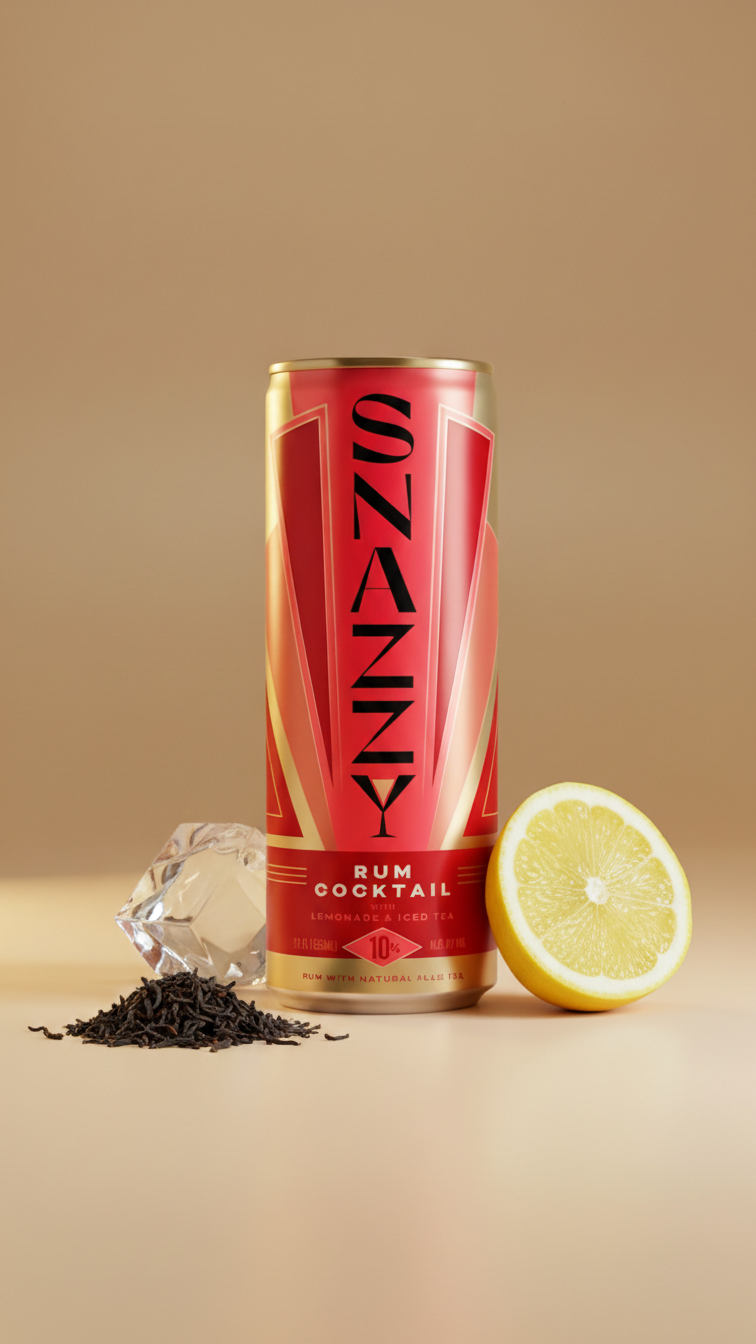 Snazzy Rum Half & Half Cocktail
