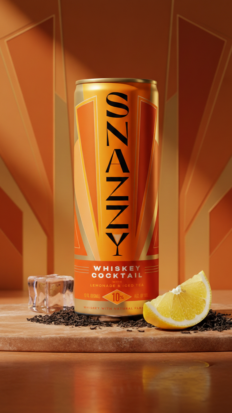 Snazzy Whiskey Half & Half Cocktail