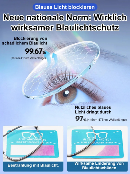 Eine rahmenlose, hochwertige Lesebrille mit diamantgeschliffenen Kanten im klassischen Design, die f