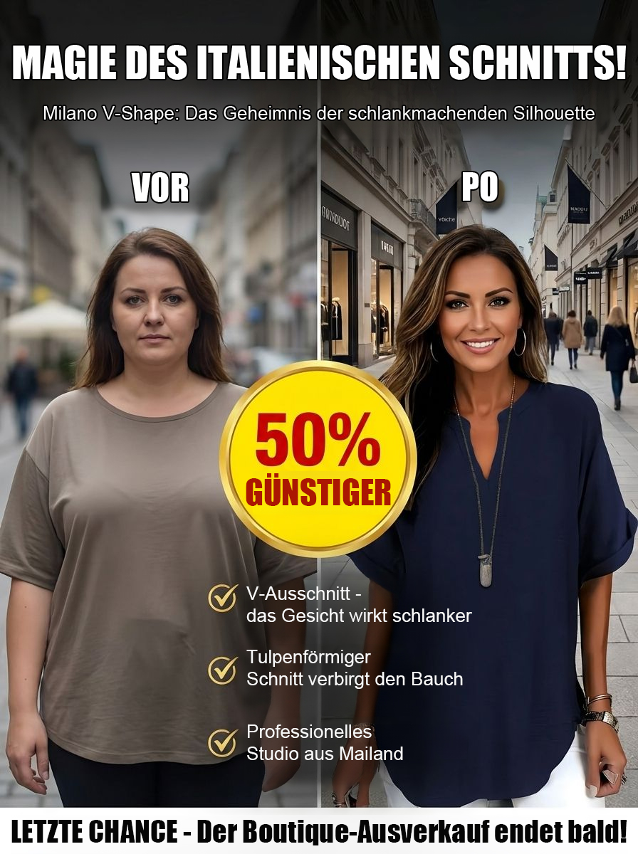 Atmungsaktiver reinfarbiger V-Kragen Leisure Kurzarm丨Optisch 5 Kilo schlanker in Sekunden
