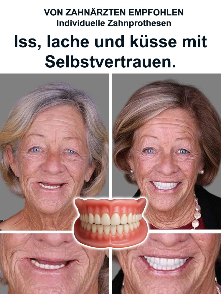 🔥EU-Zertifizierung: 100 % realistisches Zahnprothesen-Set丨Essen und Lächeln ohne Angst: Perfekter Halt.