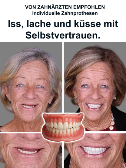 🔥EU-Zertifizierung: 100 % realistisches Zahnprothesen-Set丨Essen und Lächeln ohne Angst: Perfekter Halt.
