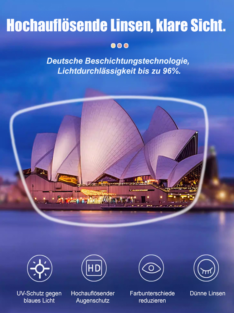 Intelligente Zoom Anti-Blaulicht HD Lesebrille