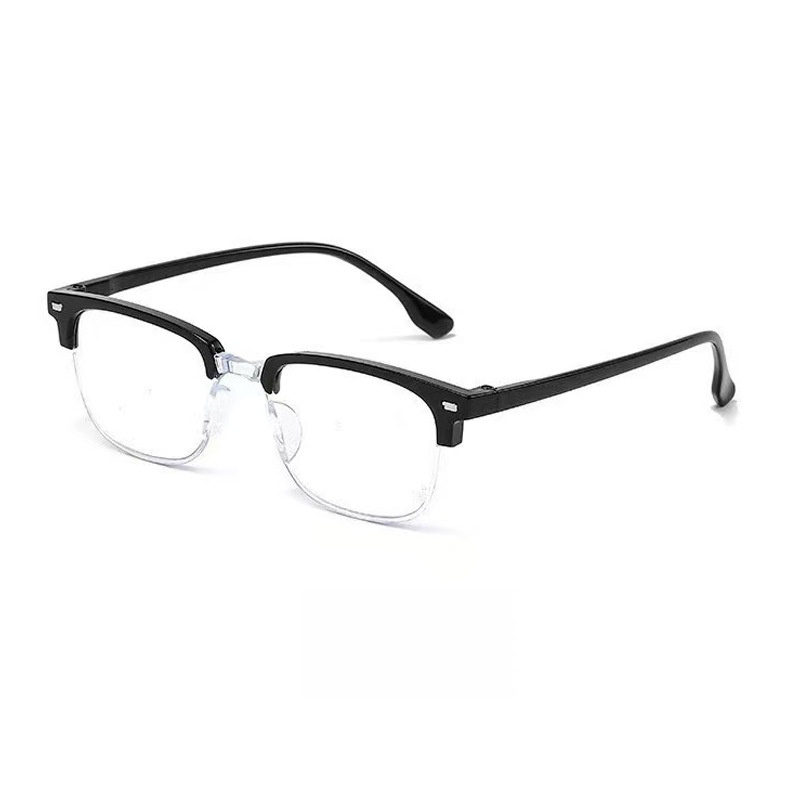 Retro-Halbbrillen mit Blaulichtschutz für Alterssichtigkeit.