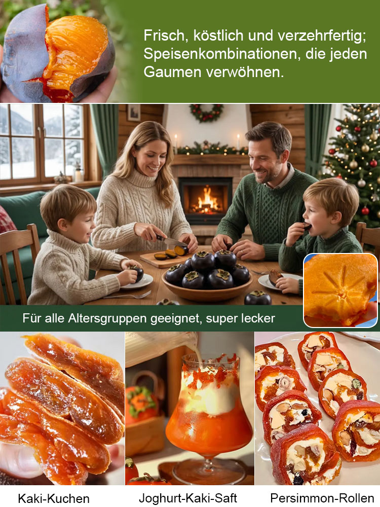Keine künstliche Bestäubung erforderlich：Schokoladen-schwarze Persimonensprossen
