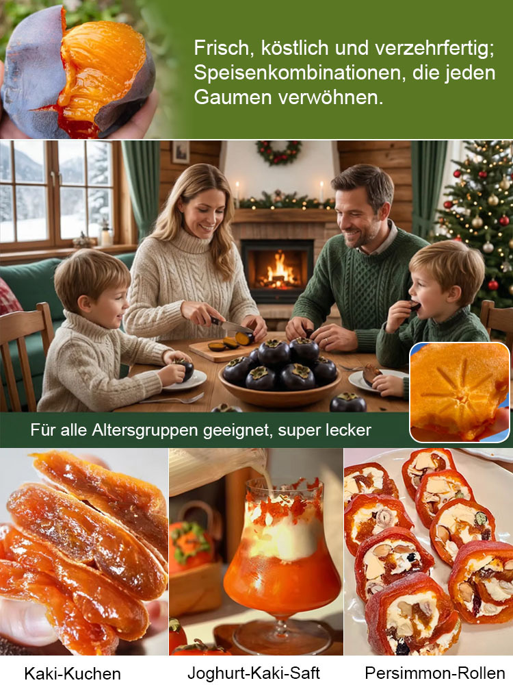 Keine künstliche Bestäubung erforderlich：Schokoladen-schwarze Persimonensprossen