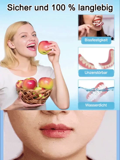Schweizer Präzisions-Zahnersatz丨Essen Sie wieder Äpfel & Brot丨Perfekter Halt ohne Kleber