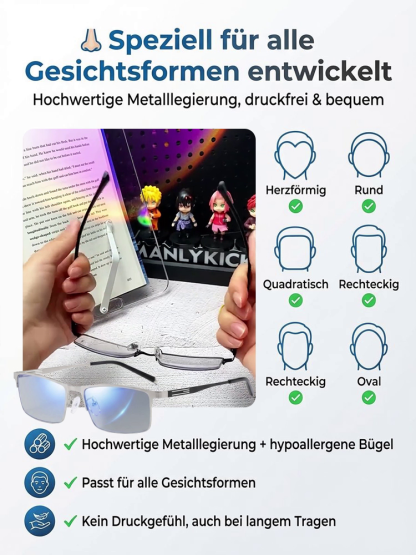 Die neuesten KI-Smart-Zoom-Brillen丨Gleitsichtgläser + Blaulichtschutz: Schutz für Ihre Augen