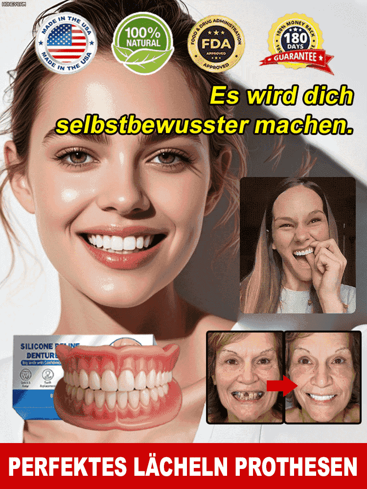 🔥EU-Zertifizierung: 100 % realistisches Zahnprothesen-Set丨Essen und Lächeln ohne Angst: Perfekter Halt.
