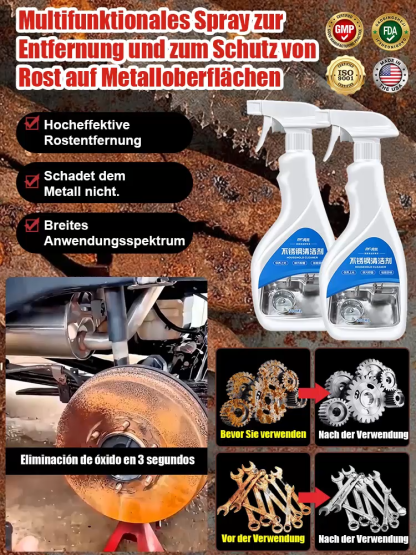 [Rostentfernung mit einem einzigen Sprühstoß] Leistungsstarker Metallrostentferner