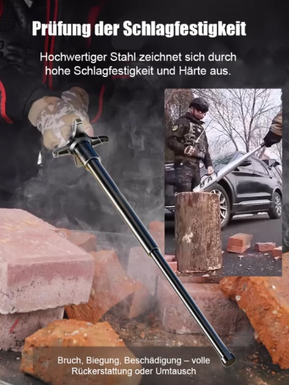 Dreiteiliger, ausziehbarer, tragbarer Wanderstock