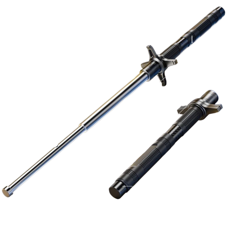 Dreiteiliger, ausziehbarer, tragbarer Wanderstock