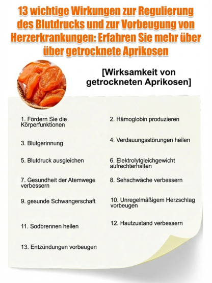 Entkernte goldene getrocknete Aprikosen