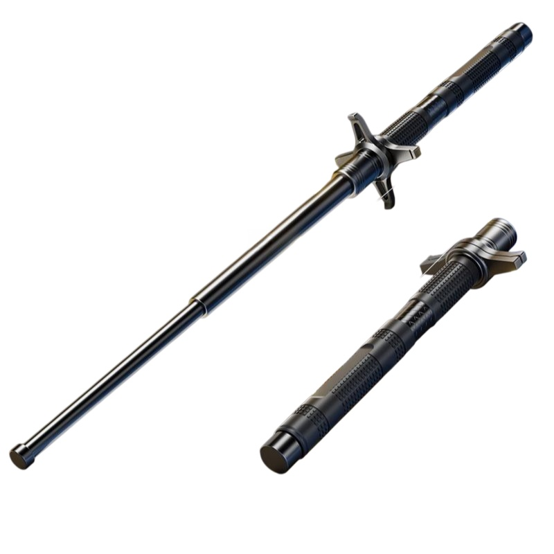 Dreiteiliger, ausziehbarer, tragbarer Wanderstock