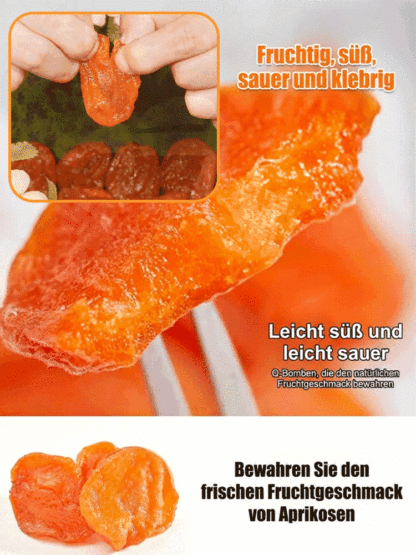 Entkernte goldene getrocknete Aprikosen