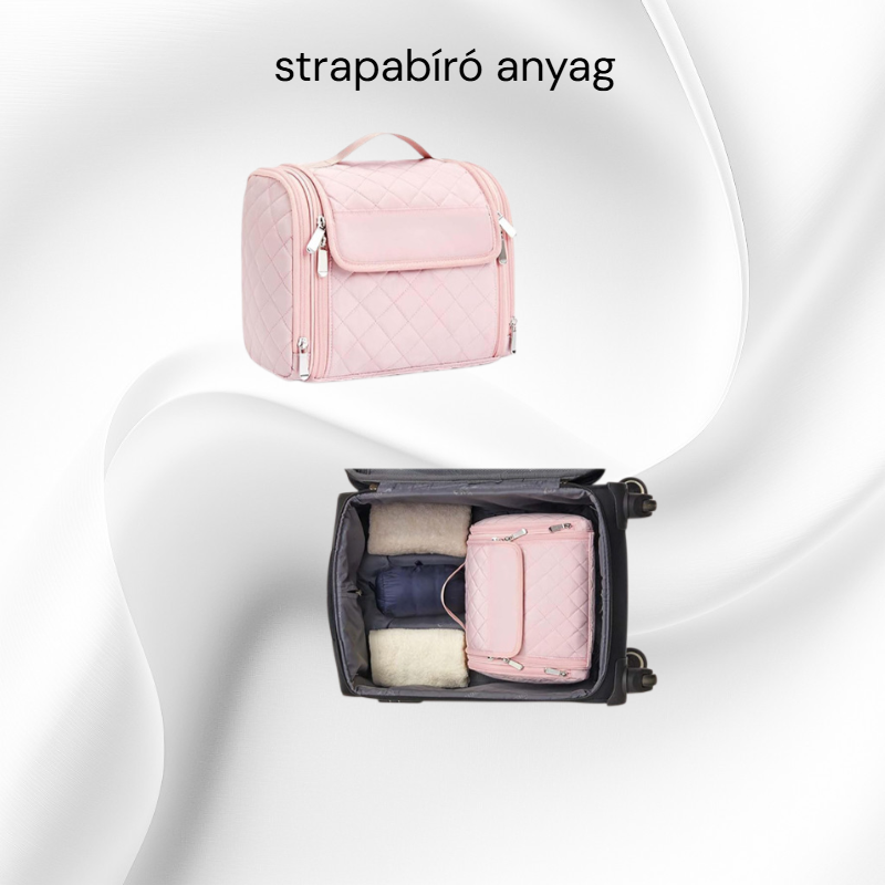 Akasztható kozmetikai táska utazáshoz, vízálló és hordozható