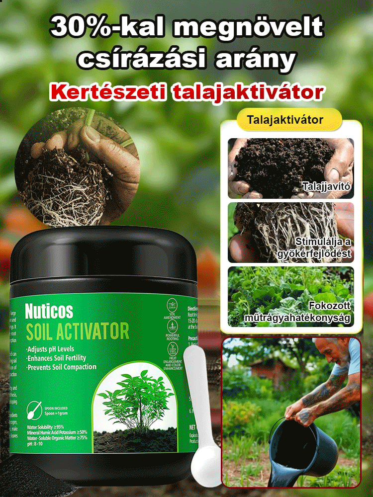 🌿 Ne dobja ki! Élessze újjá növényeit 3 nap alatt! Azonnali hatás: már egyetlen alkalom után puha és tápanyagdús lesz a talaj.