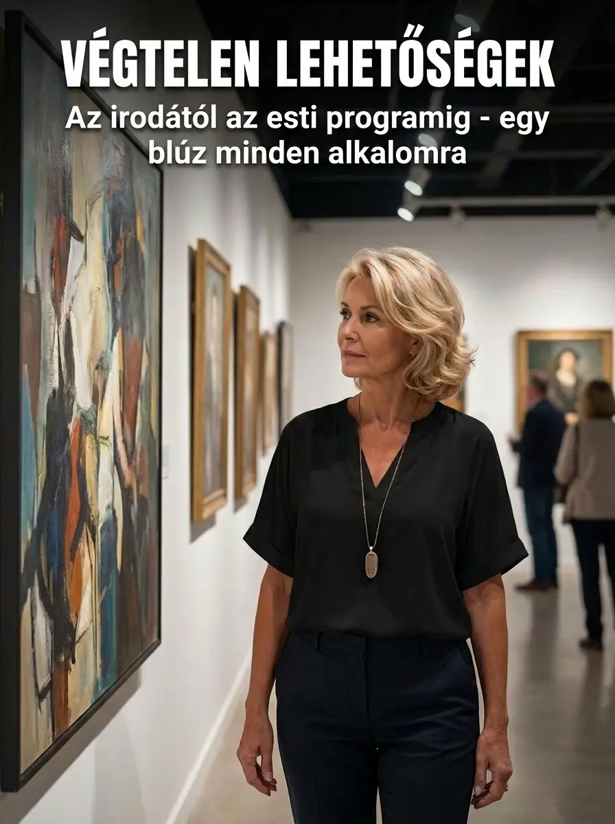 Lélegző egyszínű V-nyakú alkalmi rövid ujjú 👚 Milánói Elegancia – Tulipán Szabású Karcsúsító Ing