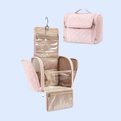 Akasztható kozmetikai táska utazáshoz, vízálló és hordozható