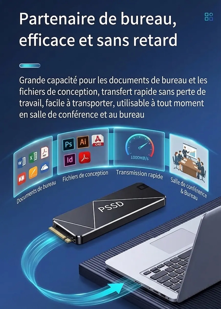 【Déstockage Port 】⏳⚡【Haute vitesse et stabilité】  Mini disque dur portable grande capacité