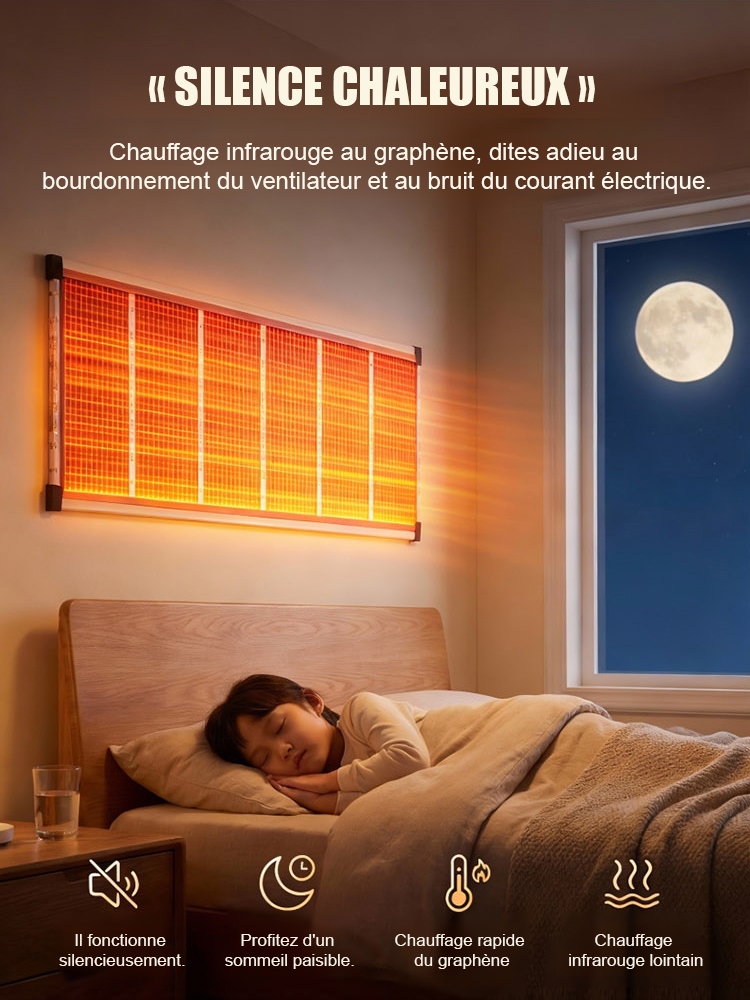 【5 secondes de chauffage rapide】Chauffage mural en graphène de haute technologie allemande