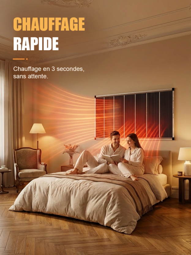 【5 secondes de chauffage rapide】Chauffage mural en graphène de haute technologie allemande