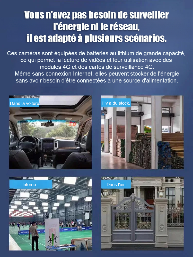 【3 mégapixels ultra haute définition】🏠 Protégez votre maison sans aucun abonnement ! 🛡️100% sans fil, discrète et installée en 1 minute. Profitez d'une sécurité totale directement sur votre smartphone.