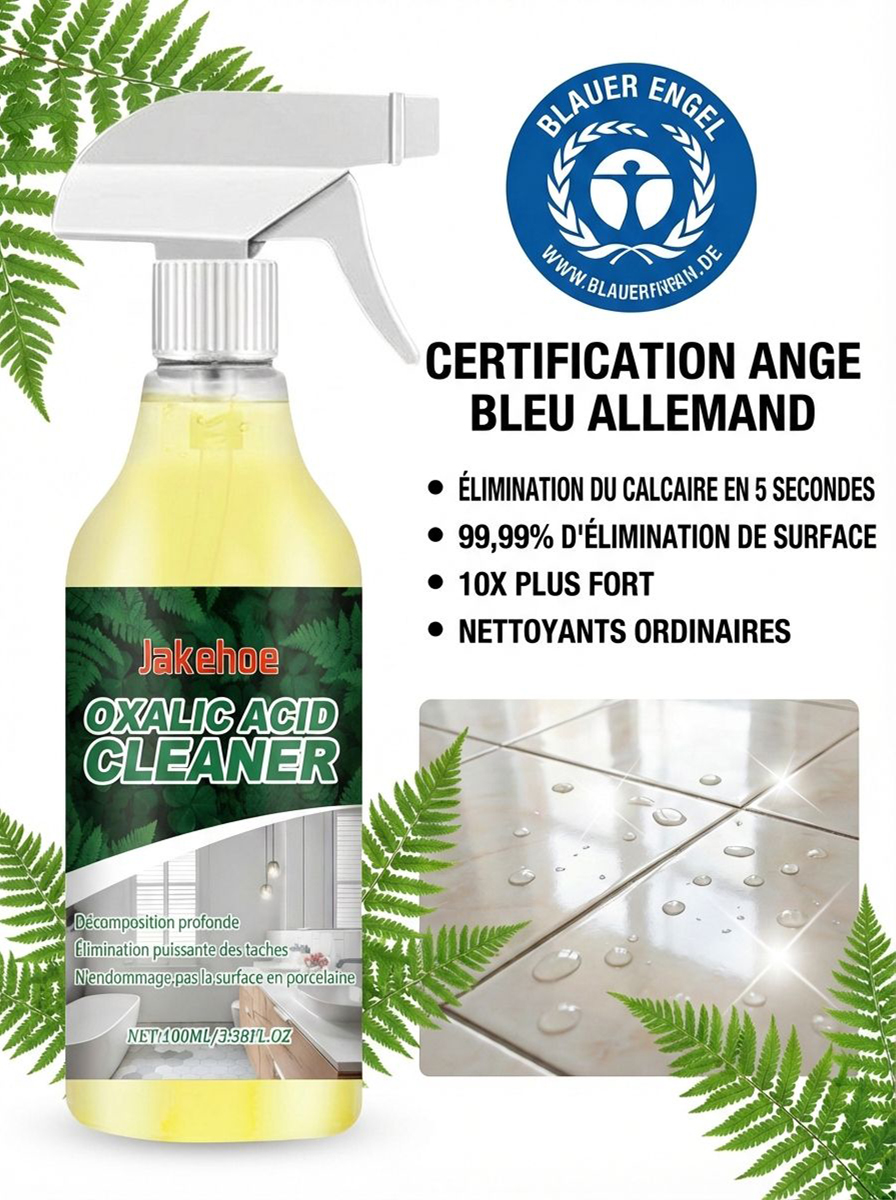 Acide oxalique nettoyant---Redonnez l'éclat du neuf à votre salle de bain – sans frotter pendant des heures ! 🛁✨