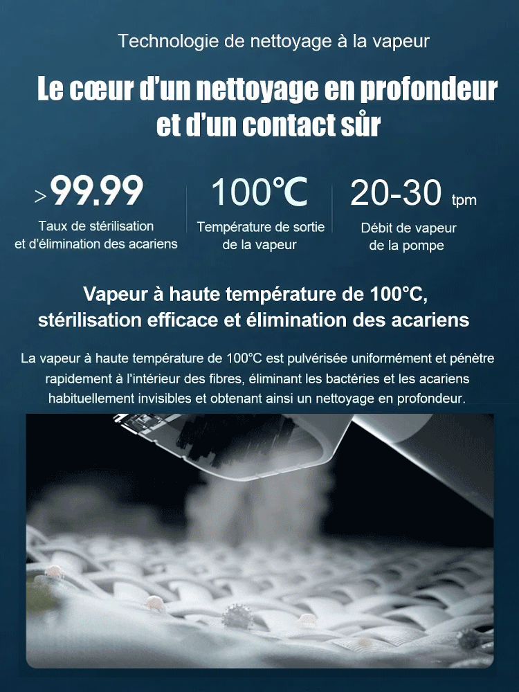 ✨Fini les services de nettoyage coûteux : Nettoyeur vapeur haute température et haute pression. Nettoyez facilement et en profondeur votre cuisine, votre salle de bain et votre voiture en quelques minutes seulement.