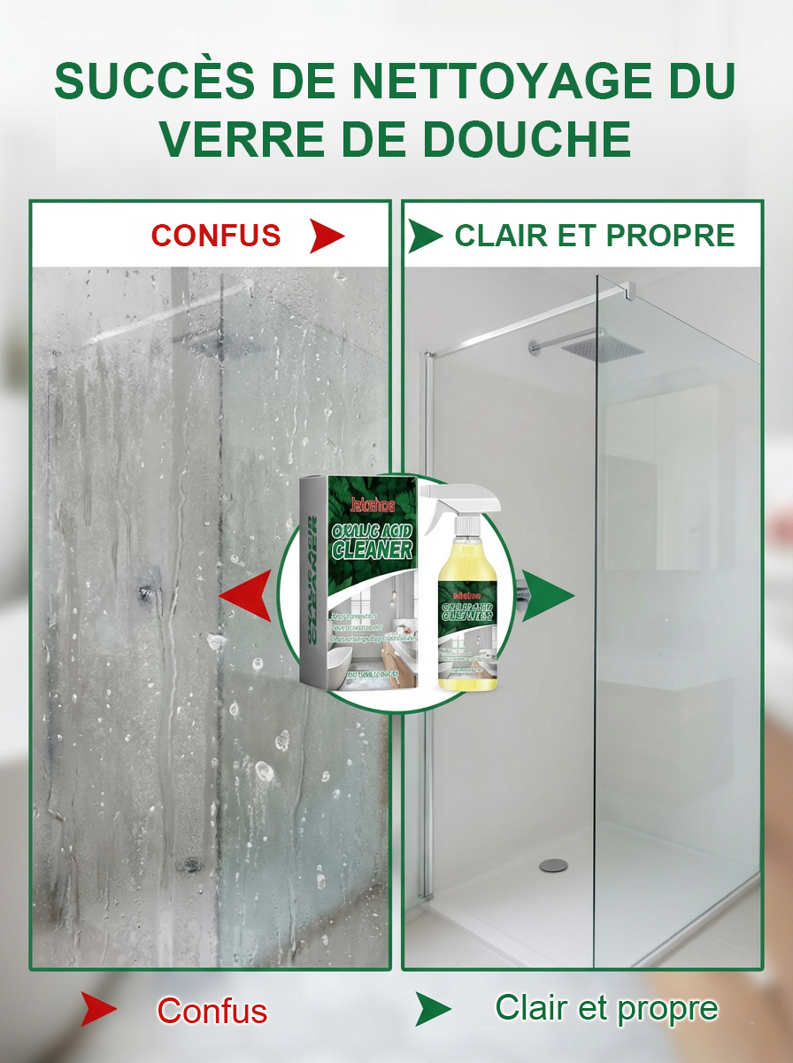 Acide oxalique nettoyant---Redonnez l'éclat du neuf à votre salle de bain – sans frotter pendant des heures ! 🛁✨