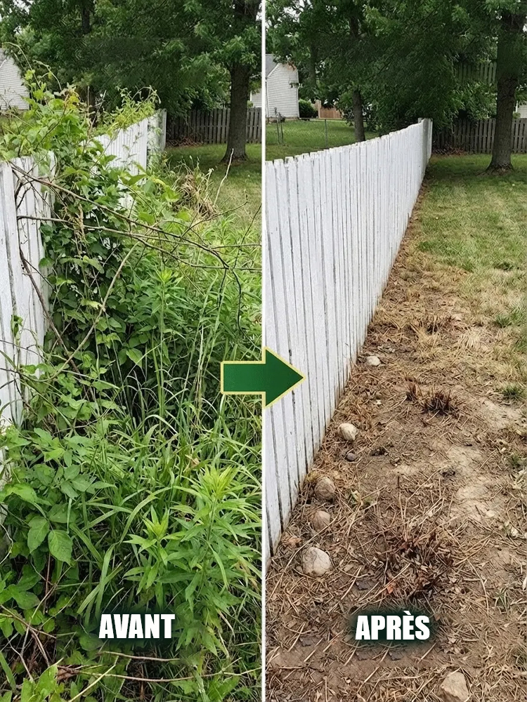🌿 Dites Adieu aux Mauvaises Herbes, Naturellement. La révolution anti-racines qui protège votre jardin et votre famille.