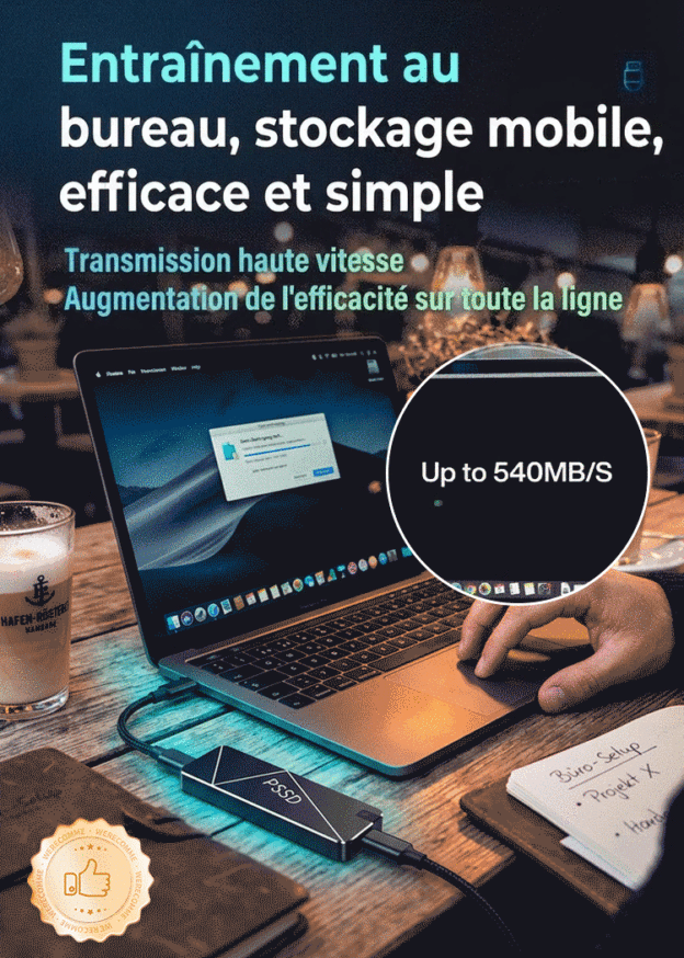 【Déstockage Port 】⏳⚡【Haute vitesse et stabilité】  Mini disque dur portable grande capacité