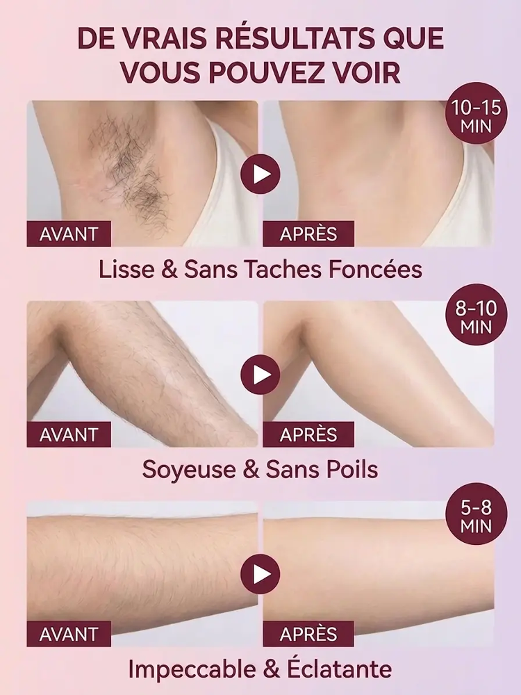 Épilation sans douleur] Crème dépilatoire à l'huile de coco et extraits végétaux