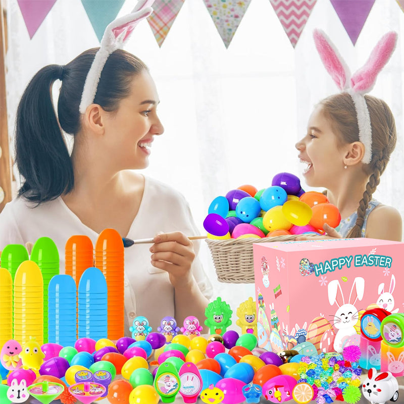 🎁Easter Hot Sale 50% OFF😍Prefilled Easter Eggs with Toys and Stickers for Egg Hunts