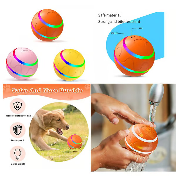 🔥Last Day Promotion 49% OFF🔥 Smart Flashing Interactive Remote Control Toy Ball