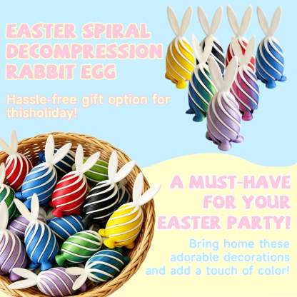 Make Easter extra fun (and calm!) with the Easter Spiral Decompression Rabbit Egg 🥚🐇