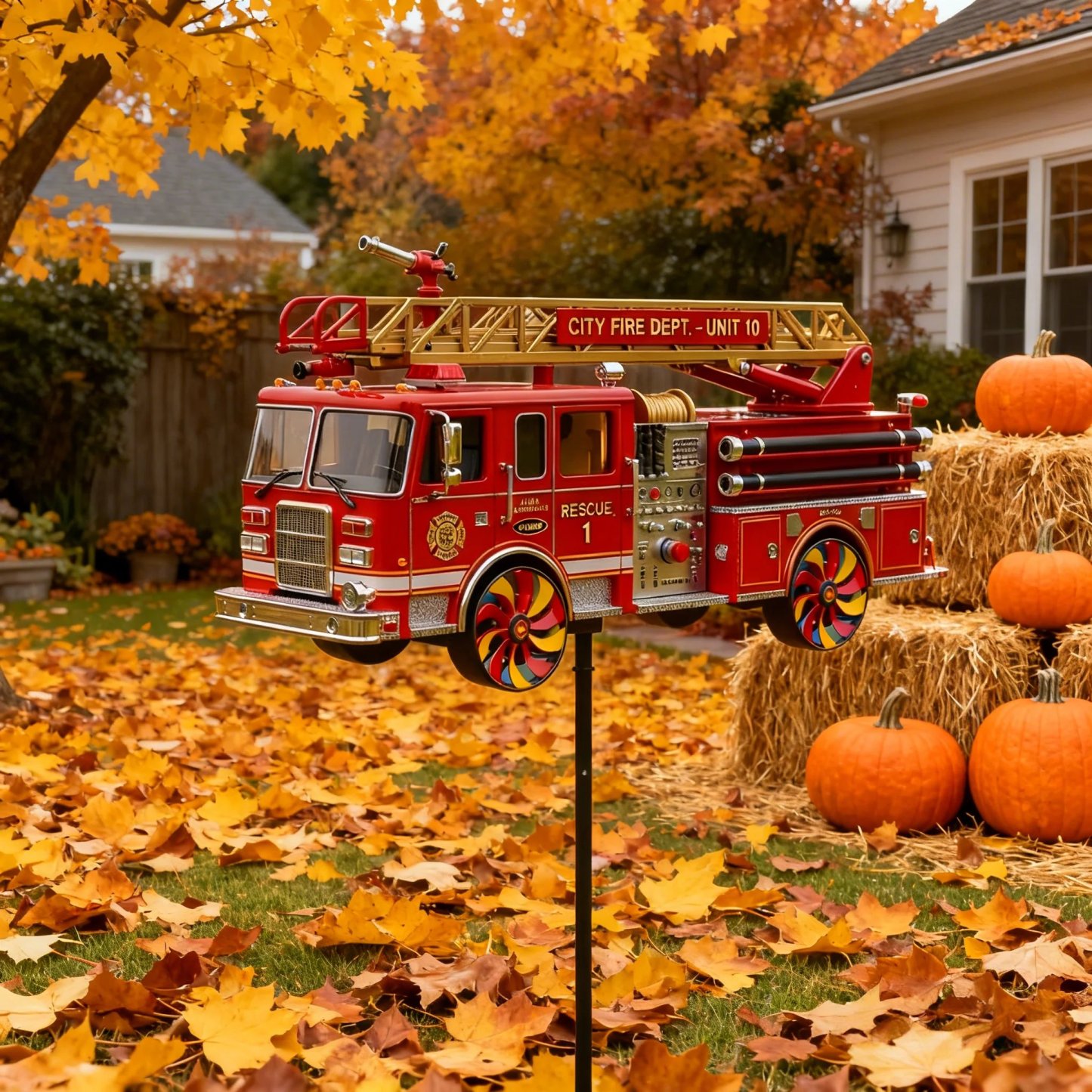 🏆Last Day Promo: 49% OFF 🎖️Fire Truck Garden Wind Spinner Limited Edition