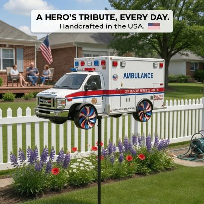 🏆Last Day Promo: 49% OFF 🎖️Fire Truck Garden Wind Spinner Limited Edition