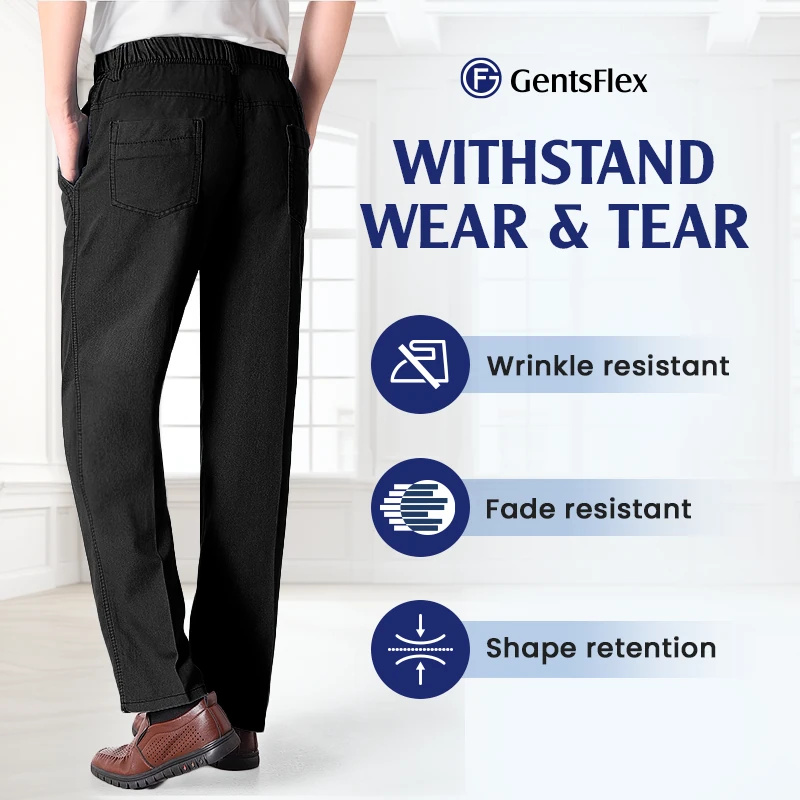 GentsFlex - Flexible Waist Straight Fit Comfort Denim