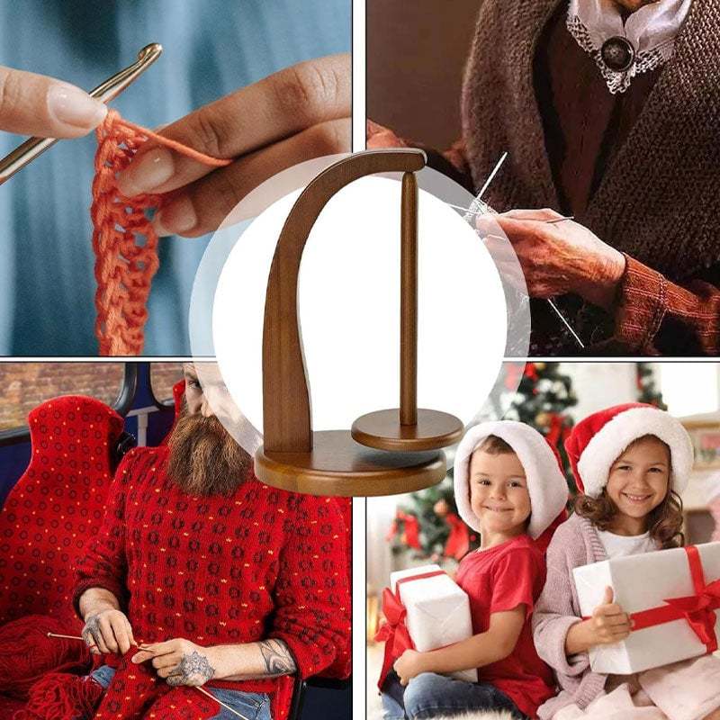 🎁🎄Wooden Yarn Spool Rack  🌟🧶